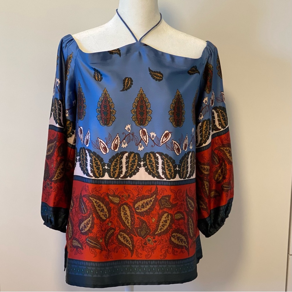 Loft, XS neck-tie tunic